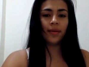 Latina Webcam Model Double Dildo Masturbation