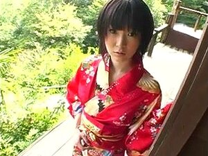 Rin Sakuragi naughty Asian milf in kimono gets fucked